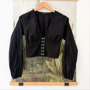 Black Corset Blouse